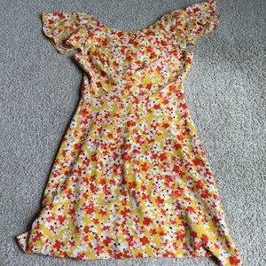 Yellow Floral Dress